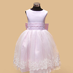 A-line Princess Tulle Flower Girl Dress