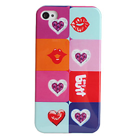 Lip Style Protective Case for iPhone 4 and 4S (Multicolor)