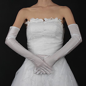 Satin Opera Length Bridal Gloves (More Colors Available)