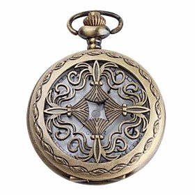 Women's White Alloy Analog Quartz Pocket Watch (Bronze)
