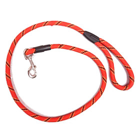 Stripe Style Nylon Dog Leash (120cm, Red)