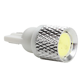 T10 1W 50LM LED White Light Bulb for Car (DC 12V)-Pair