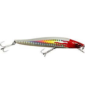 Hard Bait Minnow 1.5 Meter Floating Plastic Fishing Lure 115MM 16G(1pc/Color Assorted)