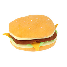 Hamburger Style Plush CD Case