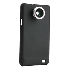 0.5x Wide-angle Fish Eye Thread Lens with Back Case for Samsung i9100
