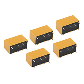 HK19F-DC12V-SHG 5-Pin Power Relay - Black (5-Piece)