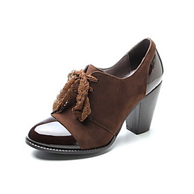 Patent Leather Chunky Heel Closed Toe Pumps Party / Evening Shoes (More Colors)