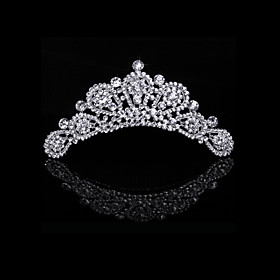 Luxurious Cubic Zirconia And Rhinestone Bridal Tiara