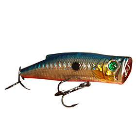 Hard Bait Popper Watersurface Plastic Fishing Lure 90MM 19.5G(1pc/Color Assorted)