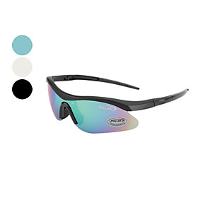 Men's Outdoor Sporting Black Frame Windproof Glasses (Assorted Colors)