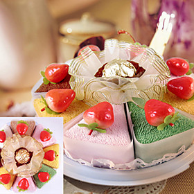 Cherry Cake Towel Set - Set of 8 Cake Pieces