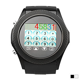 Genuine Leather Watchband 1.4 Inch Touch Screen Watch Cell Phone (Quad Band Java Bluetooth MP3 MP4)