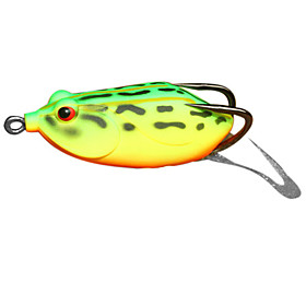 Snakehead Frog Water Surface Plastic Fishing Lure 60MM 14G(1pc/Color Assorted)