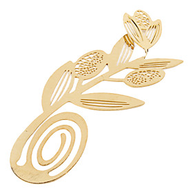 Elegant Golden Flower Style Bookmark