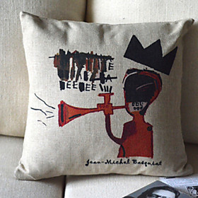 Cartoon Cotton Decorative Pillow Cover