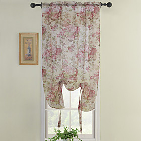 Red Tie Up Valance