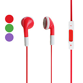 Earphones with Volume Control for iPhone, iPod   iPad (Assorted Color)