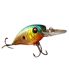 Hard Bait Crank 1.6 Meter Floating Plastic Fishing Lure 45MM 5.7G(1pc/Color Assorted)