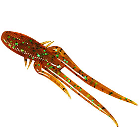 Soft Bait Slow Sinking Rubber Fishing Lure 12Pieces(Color Assorted)