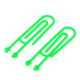 Hand Shaped Paper Clip Bookmark (2-Pack)