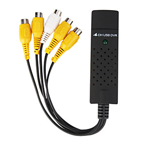 4 Channel USB 2.0 DVR Video Capture Surveillance System