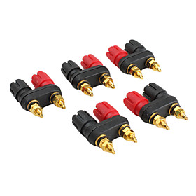 JL0340 Golden Plated Binding Post For Electronics DIY (5 Pieces a pack)