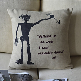 Cartoon Cotton Decorative Pillow Cover