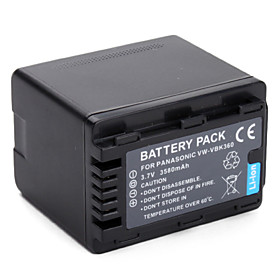 Panasonic VW-VBK360 Equivalent Camcorder Battery for HDC, SDR and HC-V Series