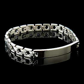 Men's Fashionable Stainless Steel Bracelet (Silver)