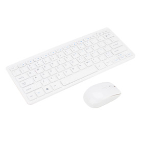 Mini 2.4GHz Wireless Keyboard and Mouse Set with Silicone Keyboard Cover