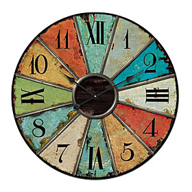 Wrought Iron Mediterranean Style Wall Clock