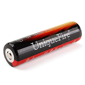 UniqueFire Protected 18650 3.7V Li-ion Rechargeable Battery (Balck, 3600mAh)