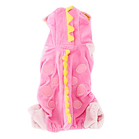 Crocodile Style Coat for Dogs (XS-XL, Pink)