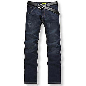 Trendy Men's Straight Jeans