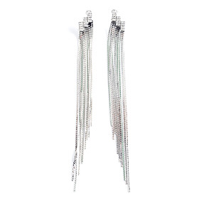 Golden Chain Pendant Earrings (Assorted Colors)