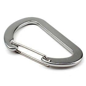 Oblate D Shaped Steel Carabiner 8mm