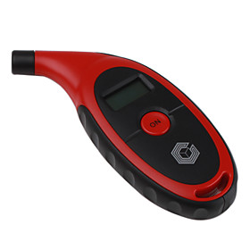 TG-102 Digital Tyre Tire Air Pressure Gauge LCD Tester Tool (Red)