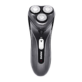 220-240V Independent Floating Triple-head Rechargeable Rotary Shaver with Pop-up Trimmer Povos PQ7102