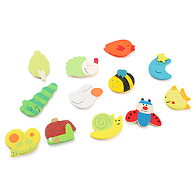 Cartoon Design Fridge Magnets (12-Pack, Random Color)