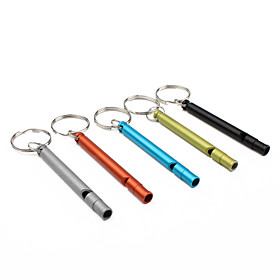Flute Shaped Whistle Key Chain (Ramdon Color)