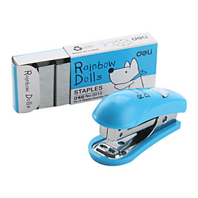 Cartoon Pattern Mini Stapler with Staples Set (Random Color)