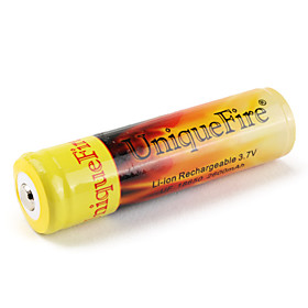 UniqueFire Protected 18650 3.7V Li-ion Rechargeable Battery (Yellow, 2600mAh)