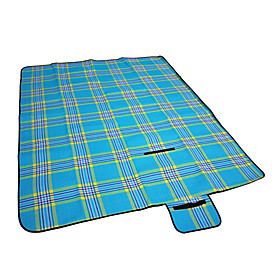 Flannel Waterproof Plaid Mat For Outdoor Activities (Random Color)