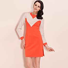 TS 1960s Color Blocking Vintage Dress