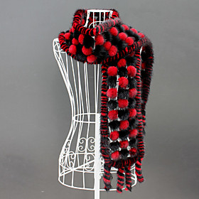 Elegant Mink Fur Party / Evening Scarf / Wrap With Tassels (More Colors)