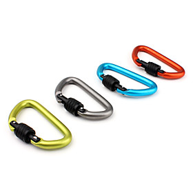 D Shaped Locking Carabiner 10mm(Ramdon Color)