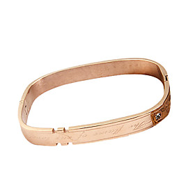 Square Steel Bracelet (Golden, Assorted Sizes)