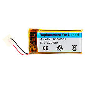 NEW Replacement Battery for iPod Nano 6th Gen (3.7V,0.39Whr)