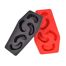 Funny Vampire Teeth Shaped Silicone Ice Tray Mold (Random Color)