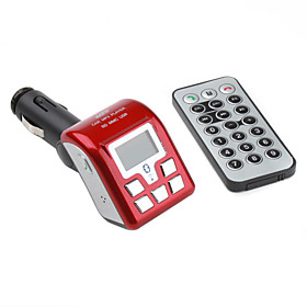 Bluetooth MP3 Player FM Transmitter with Caller ID Handsfree (White, Blue, Silver Random Delivery)
